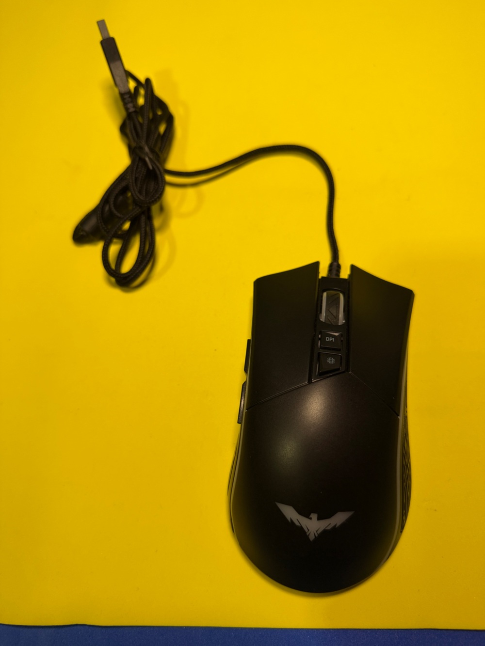 Gaming Wired Mouse with RGB Logo - Black